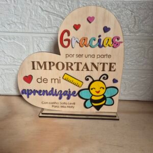 "Gracias profe" personalizado