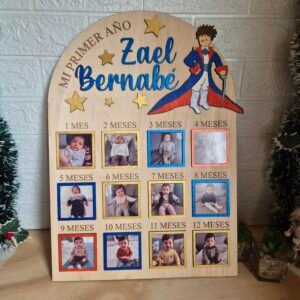 Letrero "Mi Primer año de vida" Principito