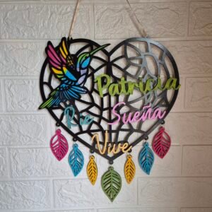 Letrero Mandala "Ríe Sueña Vive"