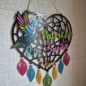 Alternative view of Letrero Mandala "Ríe Sueña Vive"